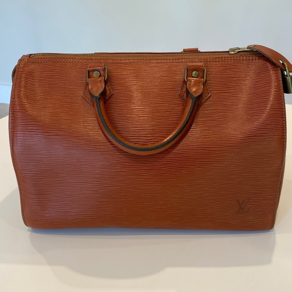 LOUIS VUITTON Speedy Epi Leather • Brown Cognac • RARE